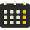Black Calendar icon